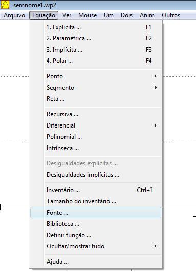 235 Agora "clique" com o botão direito do mouse na equação desejada e mantenha o botão pressionado. Arraste a equação até a sua representação gráfica.