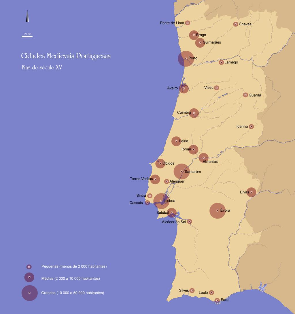 I Congresso Histórico Internacional. As cidades na História: População Certo é que maioria das vilas e cidades medievais portuguesas seriam de pequena ou média dimensão.