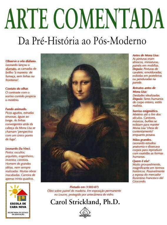 Arte comentada: da pré-história ao pós-moderno Editora Ediouro Carol Strickland Rio de Janeiro: Editora Ediouro Este livro, além de tratar da História da Arte Ocidental, analisa