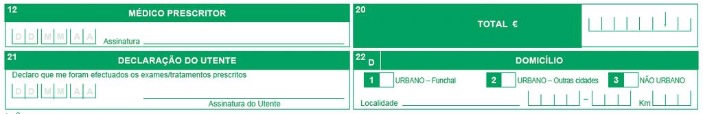 F Assinatura do Médico Prescritor Para além da aposição da vinheta do médico prescritor referida no ponto B, a requisição terá de apresentar obrigatoriamente: 1.