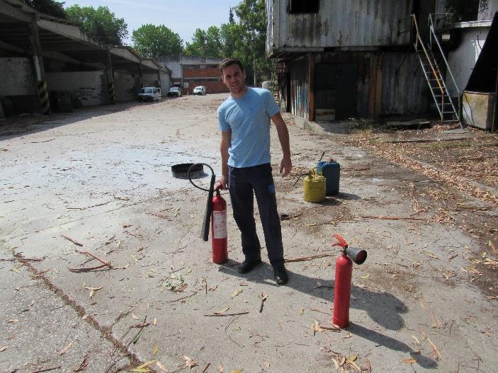 A Águas de Santarém proporcionou uma ação de formação em utilização de extintores,