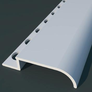 5. Faixa 1/2 Parede Perfil utilizado para acabamento em 1/2 parede, uma forma prática e rápida para acabamentos onde o revestimento é