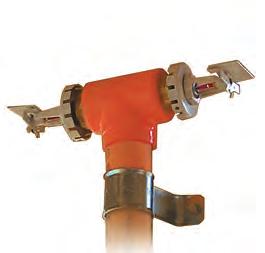 de niples, conexões e adaptadores de sprinklers extras tipicamente relacionados com o abastecimento de dois