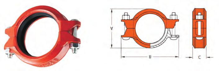 20 www.alvenius.ind.br MODELO ACOPLAMENTO FLEXÍVEL O Modelo 7705 é um acoplamento flexível padrão projetado para uso em uma variedade de aplicações gerais com tubulações sob pressão moderada.