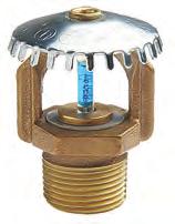 TIPO 8 Upright, Modo de Controle de Aplicação Específica, 141 C Bulbo de 5 mm. Sprinkler de modo de controle.