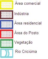 Legenda: Na imagem de 2001 constata-se que na área em análise continua sendo uma área com a atividade comercial de posto de combustíveis e uma ampliação de atividades comerciais