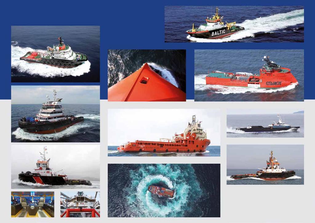 Offshore - Offshore, AHTS, Supplies. - Posicionamento Dinâmico. - Combate à Poluição. - Extinção de Incêndios. - Clean Design.