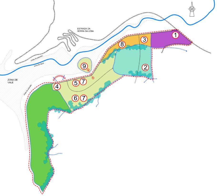 88 Ha na área do miradouro da Leba (área de intervenção).