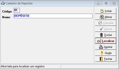 Antes de cadastrarmos os Materiais temos que cadastrar seu Depósito, sua Estante e sua Prateleira e também suas Unidades Requisitantes.