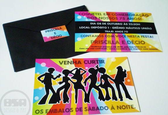 R$72,00* Convite Simples 2 Ta m a n h o : 1 0 x 1 4