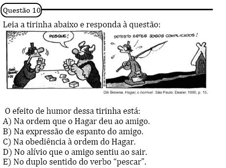 D16. Identificar efeitos de ironia ou humor em textos variados 9 8 7 6 5 3