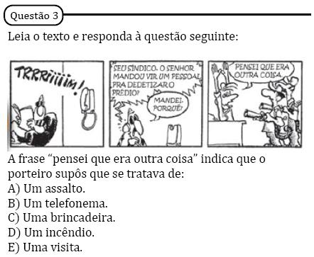 D13. Identificar efeitos de ironia ou humor em textos variados 9 8 7 6 5 3