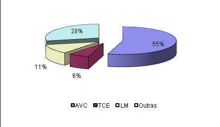 Gráfico 14 PRINCIPAIS PATOLOGIAS Fonte: Relatórios de Avaliação Global do Desempenho da EG do Centro de 2008 e 2009, da ARS Algarve.