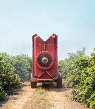 5 - Velocidade de trabalho do pulverizador Turbopulverizadores dependem do ar gerado pela turbina para levar as gotas produzidas até o alvo desejado, quanto maior a planta ou mais distante o alvo,