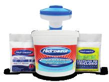 PASTILHAS DE TRICLORO MULTIAÇÃO (Tricloro-S-Triazina Triona) Tricloro estabilizado com 90% de cloro ativo, para uso em cloradores ou flutuadores.