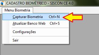 Como Cadastrar a Biometria dos Ministros: a.