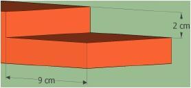 INSTRUÇÕES 2 Corte retângulos de 9 cm de