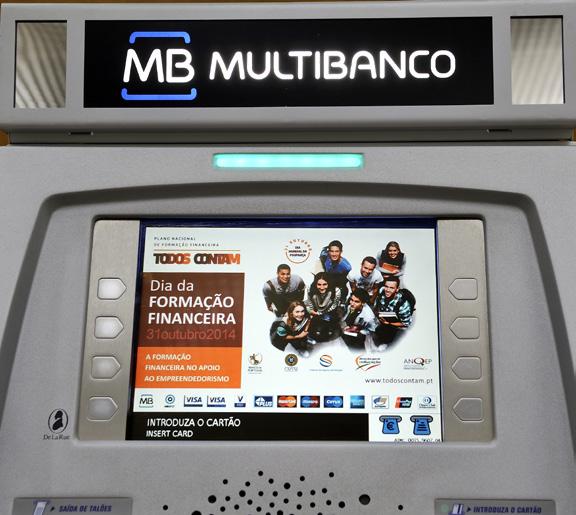 RELATÓRIO DE ATIVIDADES DO PLANO NACIONAL DE FORMAÇÃO FINANCEIRA Divulgação do Dia da Formação Financeira 2014, nos caixas automáticos da rede Multibanco.