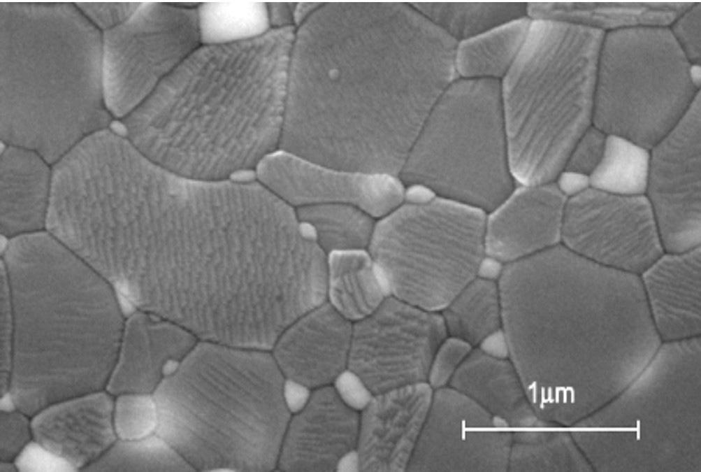 V. Trombini et al. / Cerâmica 53 (2007) 62-67 66 Observa-se que foi possível a obtenção de amostras com densidades próximas as densidades teóricas usando temperatura de 1300 o C e patamar de 2 min.