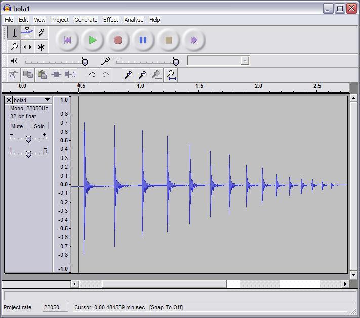 Gravação e análise dos arquivos de áudio