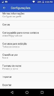 O nome do contato para entrar no perfil de contatos, pressione a tecla de menu para abrir o menu e selecione Excluir Contato para remover o google contato