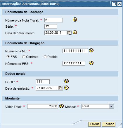 V. Verificar o status da Carga Ao clicar, serão exibidas as Informações Adicionais, preenchidas no momento da criação da solicitação de protocolo.