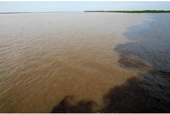 6.FAMILIARIZAÇÃO COM O TRAJETO Rios de água barrenta (ex: rio Solimões)significam: 1. Instabilidade dos leitos, erosão fluvial marginal; 2.
