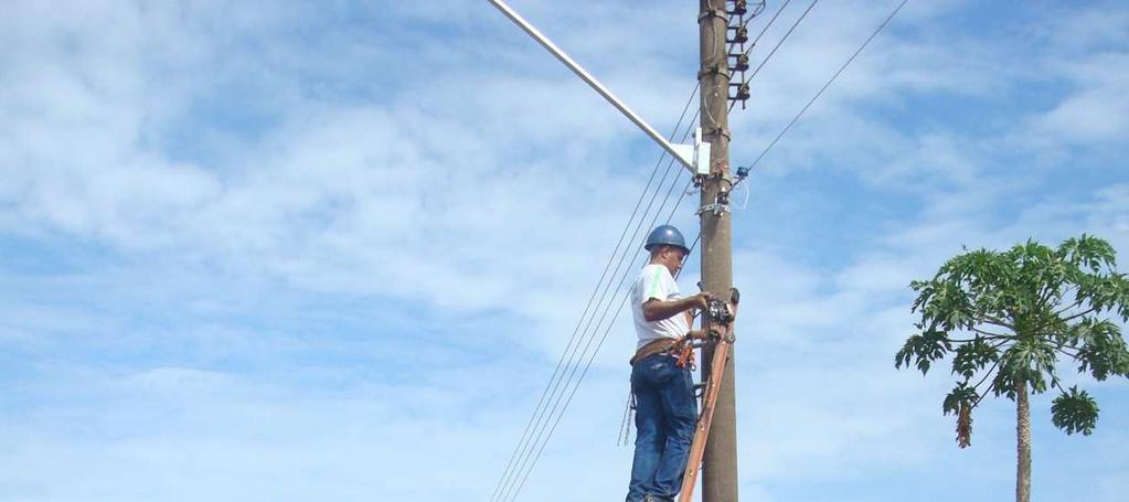 concessionária de energia elétrica local, e instalando de 04 ativos de rede. Foram investidos R$182.