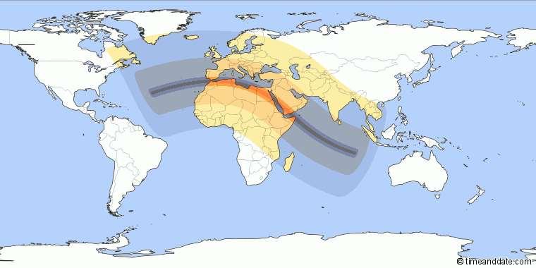 Próximo eclipse solar na