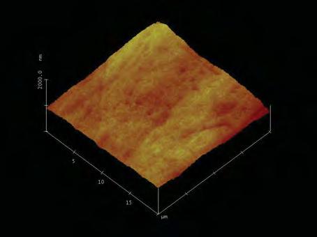 80 Figura 17 Imagem em 3D de 20 μm X 20 μm do esmalte após o clareamento e aplicação do ascorbato de sódio, obtida