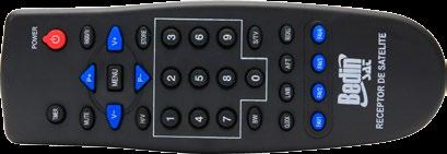 satélite; Controle remoto inteligente, sendo que este controla algumas funções da TV e o receptor; Parâmetro de inicialização