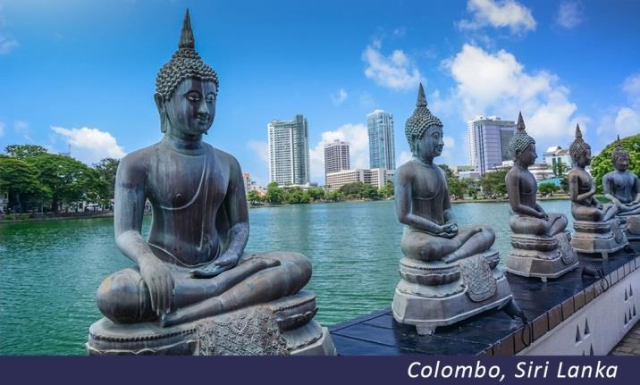 05º DIA (08/04) EM NAVEGAÇÃO 06º DIA (09/04) COLOMBO (SIRI LANKA) Colombo é a maior cidade do Sri Lanka, e o principal centro financeiro, corporativo, econômico e cultural do país.