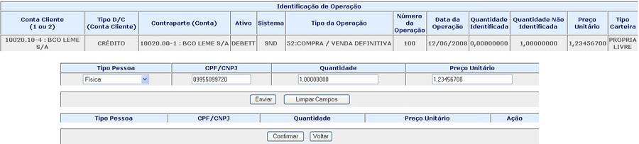 Cadastros Campo Ativo Sistema Tipo da Operação Número da Operação Data da Operação Ação Descrição Código do ativo movimentado na operação que se deseja identificar comitente(s).