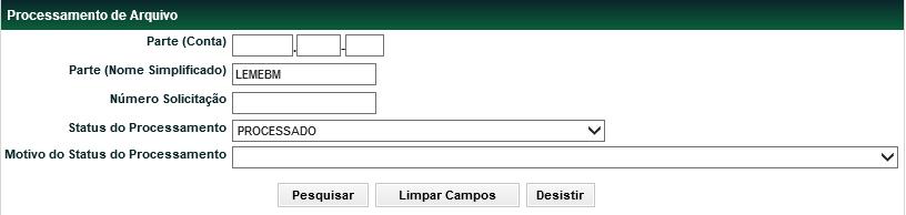 Identificação de Comitentes Registros Pendentes de Processamento Identificação de Comitentes > Consulta > Registros Pendentes de Processamento Visão Geral Permite consultar os registros de