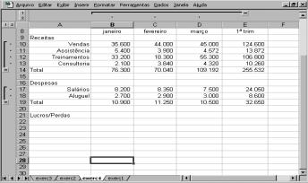 &ODVVLILFDUÃ/LVWDVÃ Quando os dados da tabela estão no formato de lista (tipo colunável), isto é, na primeira linha está o nome da coluna (campos) e nas linhas, os dados de cada coluna (registro).