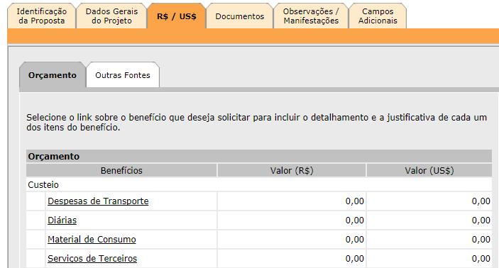 Impedimentos à autuação Documentos faltantes ou inadequados Planilha de orçamento