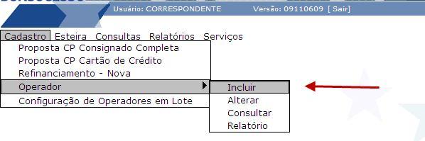 1 4º passo) Preencha todos os campos da tela Dados do Operador com os dados do titular da subsenha, quais sejam: Caso seja usuário de SUBSTABELECIDO, selecionar