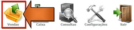 7. Nela acesse o Menu de Vendas: a. Verifique que existe novo campo na área de vendas do LINX, ele indica o status atual da NFC-e.