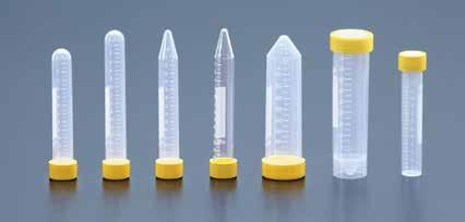 TUBOS DE CENTRIFUGAÇÃO Os tubos de centrifugação são utilizados na separação de amostras com o auxílio de centrífugas.