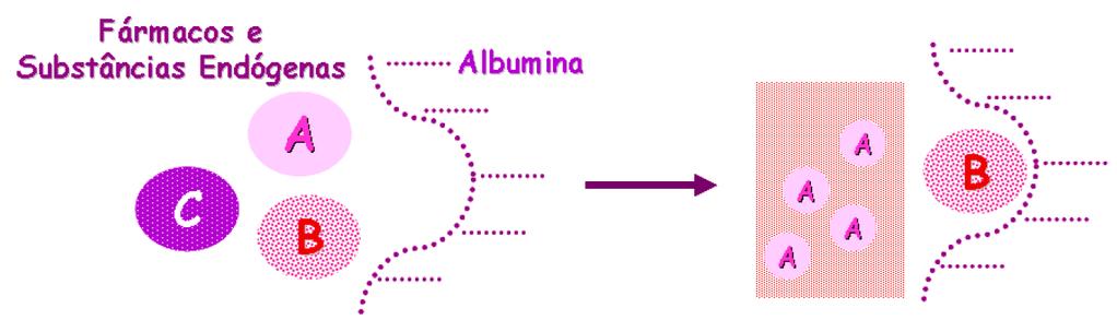Ligação às Proteínas Plasmáticas Farmacologia - Letícia Castellani Duarte - UNIGRAN Desde que o fármaco tenha atingido a corrente sanguínea, ele pode ligar-se às proteínas que estão presentes,
