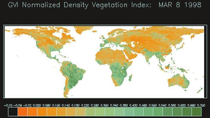 Índices Globais de Vegetação Normalized Density Vegetation