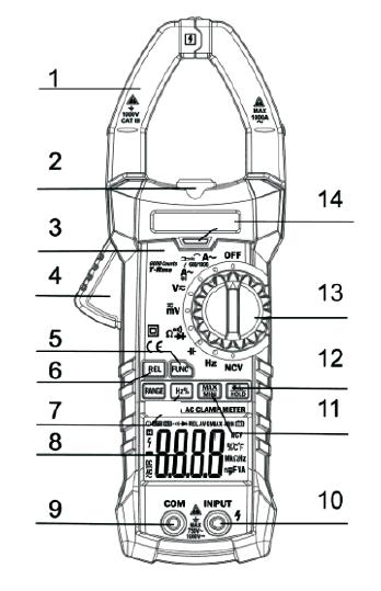 5 Manutenção 5.1 Substituindo a bateria Antes de abrir a tampa da bateria do medidor, remova a ponta de prova do circuito a ser medido para evitar o choque elétrico.