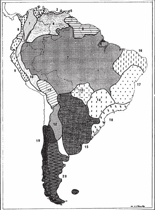 34 Fig. 2: Regiões ictiogeográficas da América do Sul propostas por Ringuelet (1975).