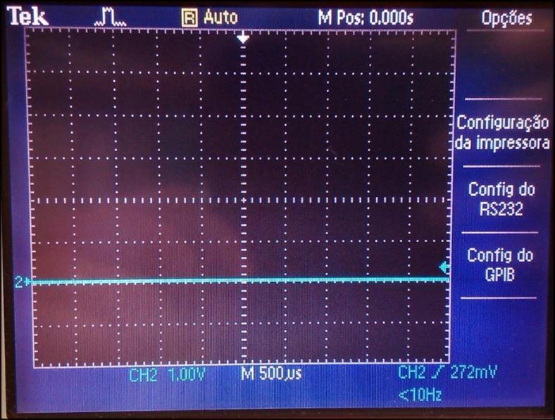 Aparecerá no ecrã do osciloscópio o menu Opções, dando acesso às configurações da