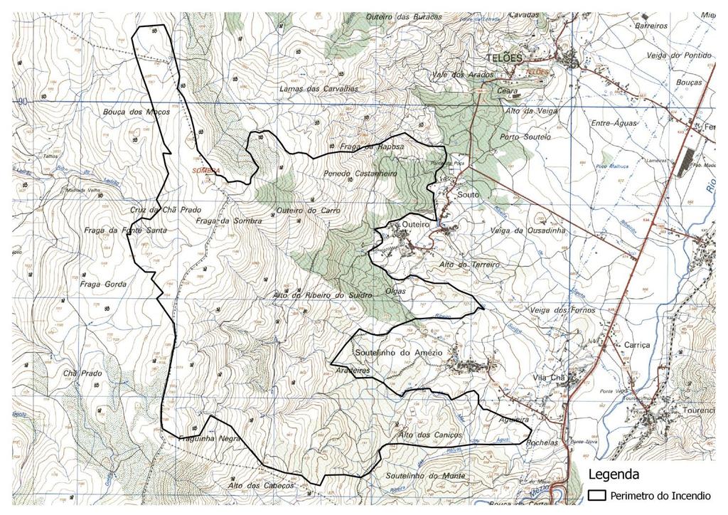 1. NOTA INTRODUTÓRIA: No dia 5 de setembro de 2016 teve origem em Soutelinho do Mezio um incêndio que se prolongou até ao dia 7 de setembro, e que teve como resultado final áreas ardidas de