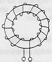 EXERCÍCIOS CIOS 16) Calcule o valor do campo magnético indutor no interior do núcleo de um solenóide toroidal de raio interno de