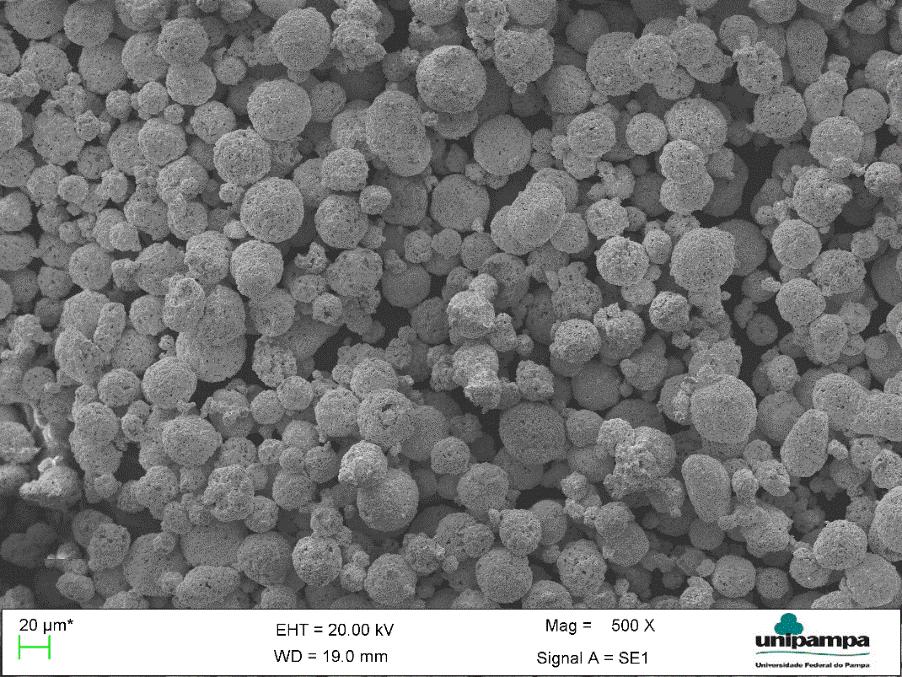 31 Figura 28 - Pó de Carbeto de Tungstênio utilizado ampliado 500X. Fonte: Autoria própria. 3.