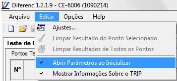 2. Ajustes do software Diferenc INSTRUMENTOS PARA TESTES ELÉTRICOS 2.1 Abrindo o software Na pasta CE-600X Aplicativos dê um duplo clique ícone do Diferenc. Figura 13 2.