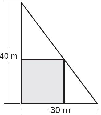 Módulo III Máximos e mínimos Desejamos construir um edifício de base retangular no interior de um terreno triangular, como mostra a