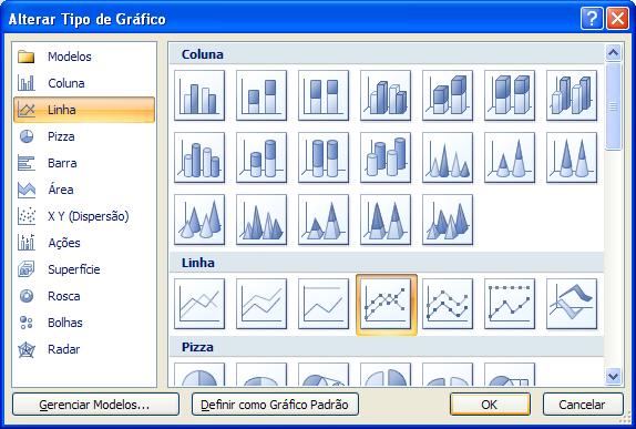 5. Pronto, falta agora só retirar a legenda que não é necessário neste nosso gráfico de exemplo. Selecione-a e aperte a tecla Del. Atualização e correção 6.